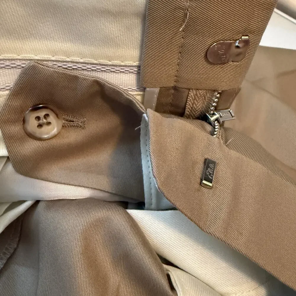 RC Tom James Shorts Flat Front Beige Brown Mens 40